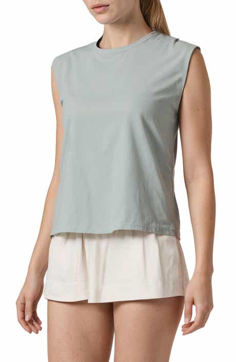 Three Dots Kimberly Cotton Jersey Muscle Tank
