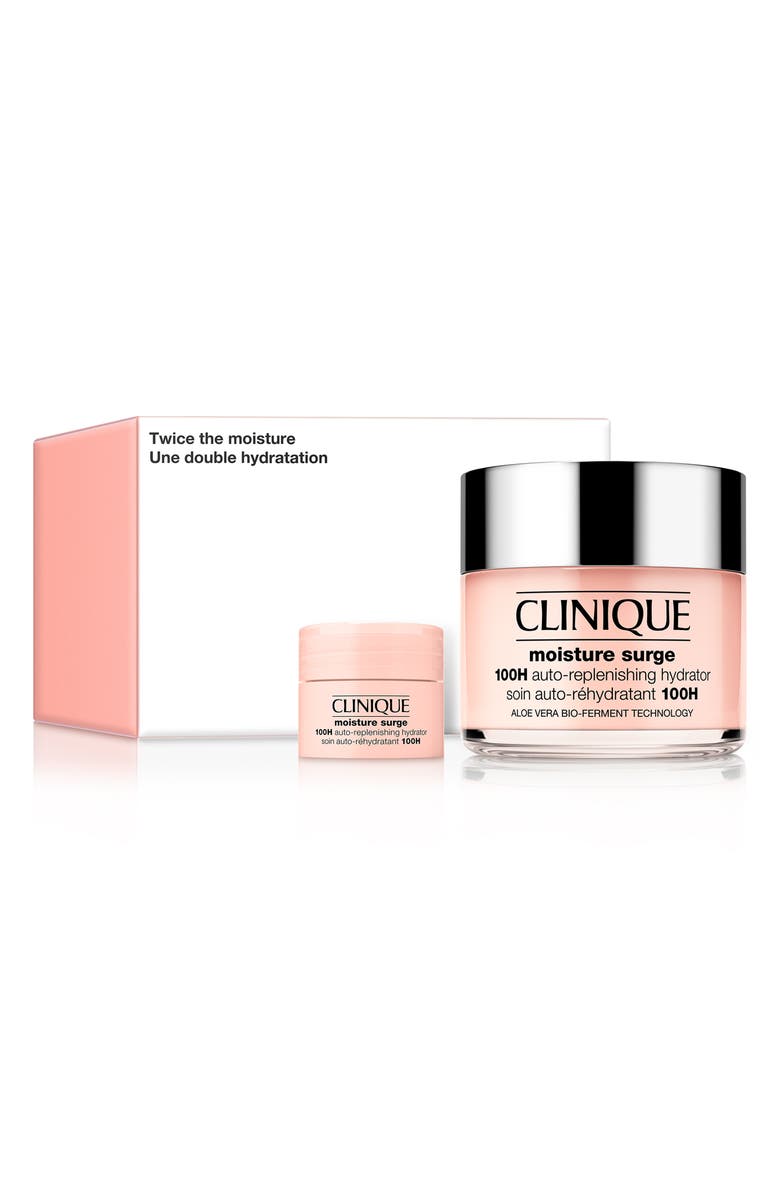 Clinique Moisture Surge 100-Hour Auto-Replenishing Hydrator Duo Set $88 Value, Main, color, 