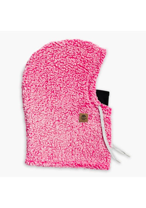 Turtle Fur High Pile Fleece Booter Overhood In Pink
