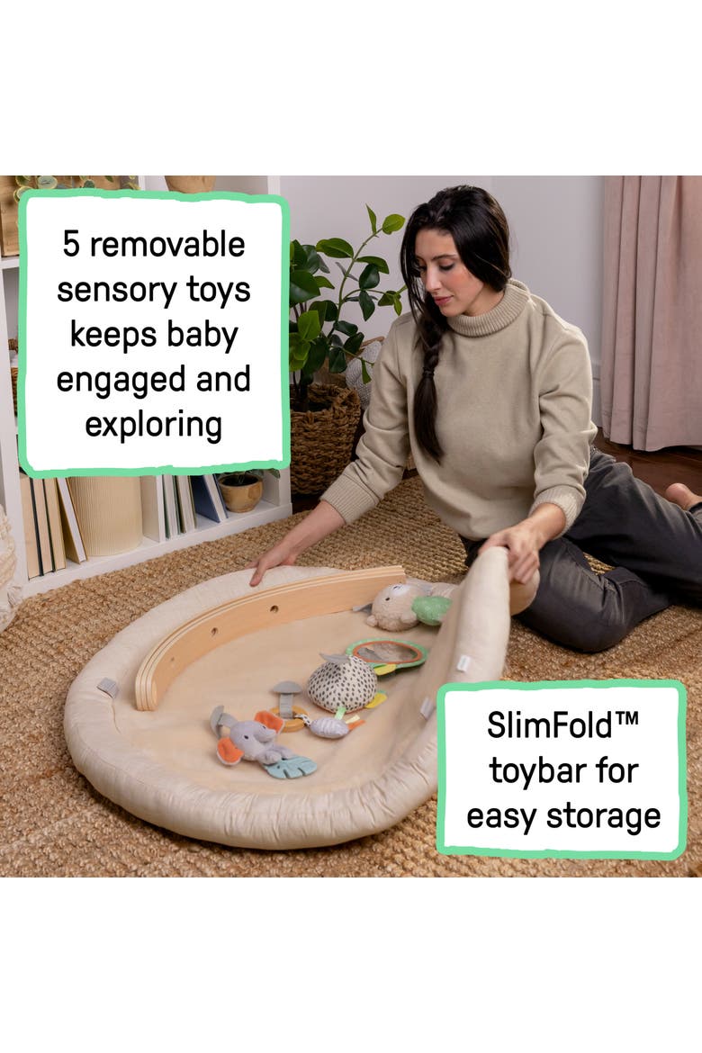 Every Season Plush Lambswool Baby Play Gym, Alternate, color, ALMOND