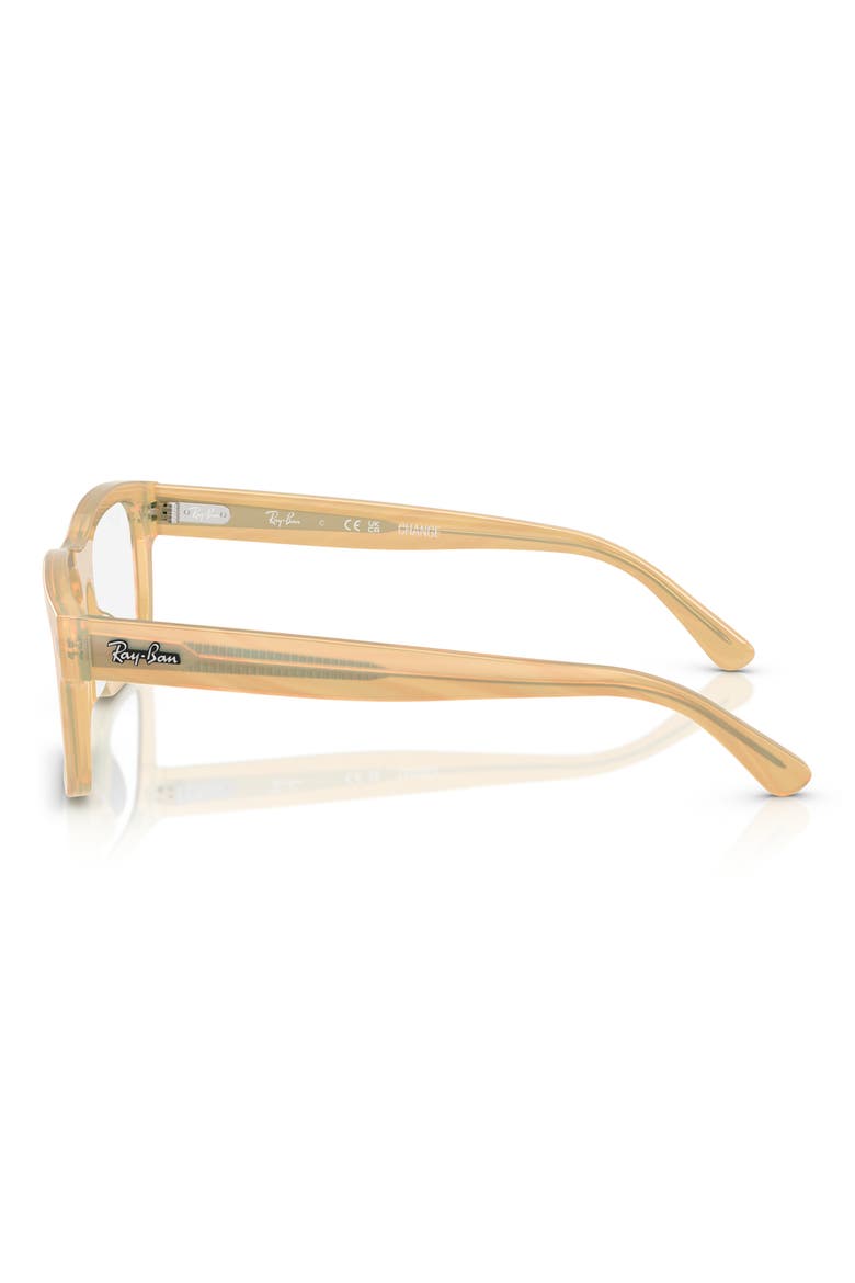 RB5435 54mm Rectangle Optical Glasses, Alternate, color, BROWN