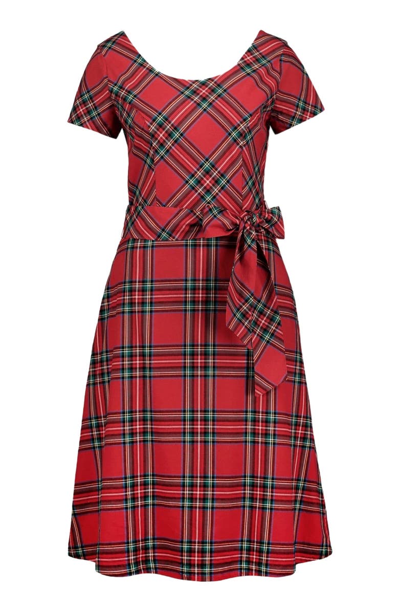 Hope & Henry Women's Organic Short Sleeve A-Line Dress, Main, color,