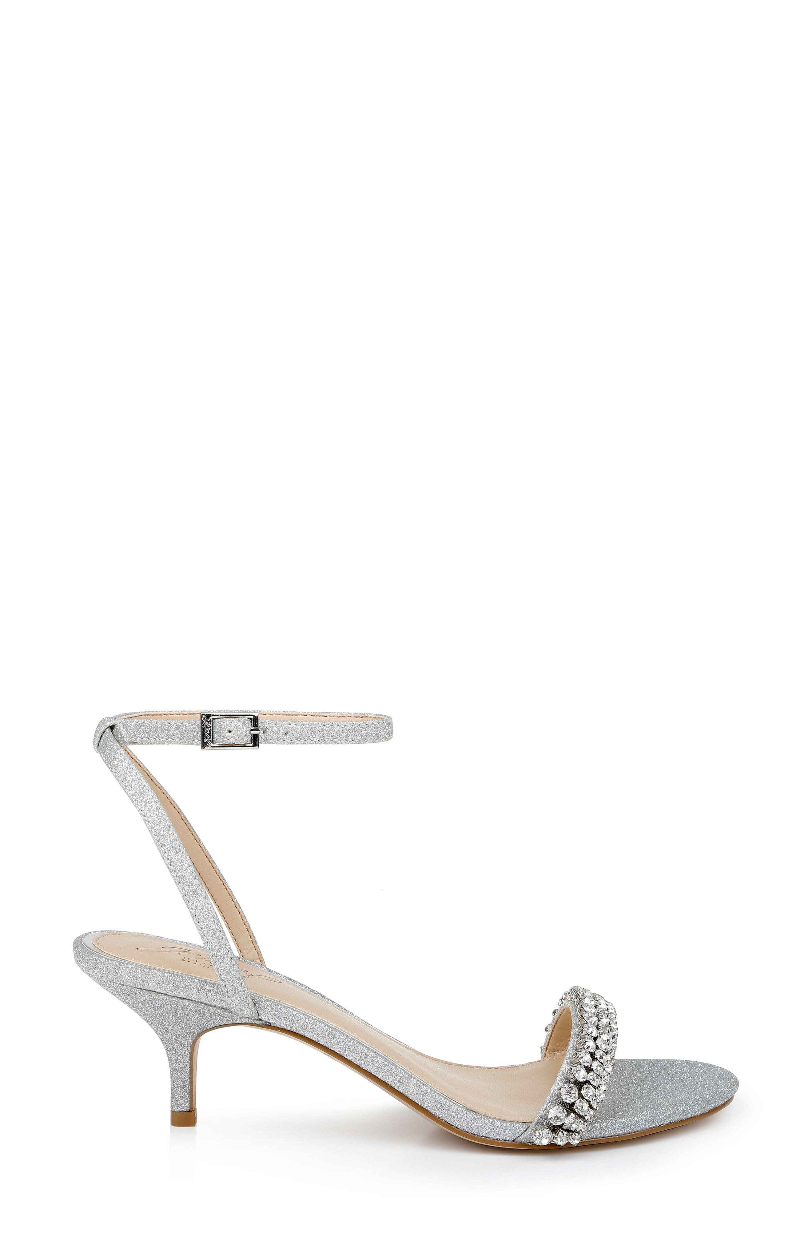 Jewel Badgley Mischka Loren Ankle Strap Sandal, Alternate, color, 