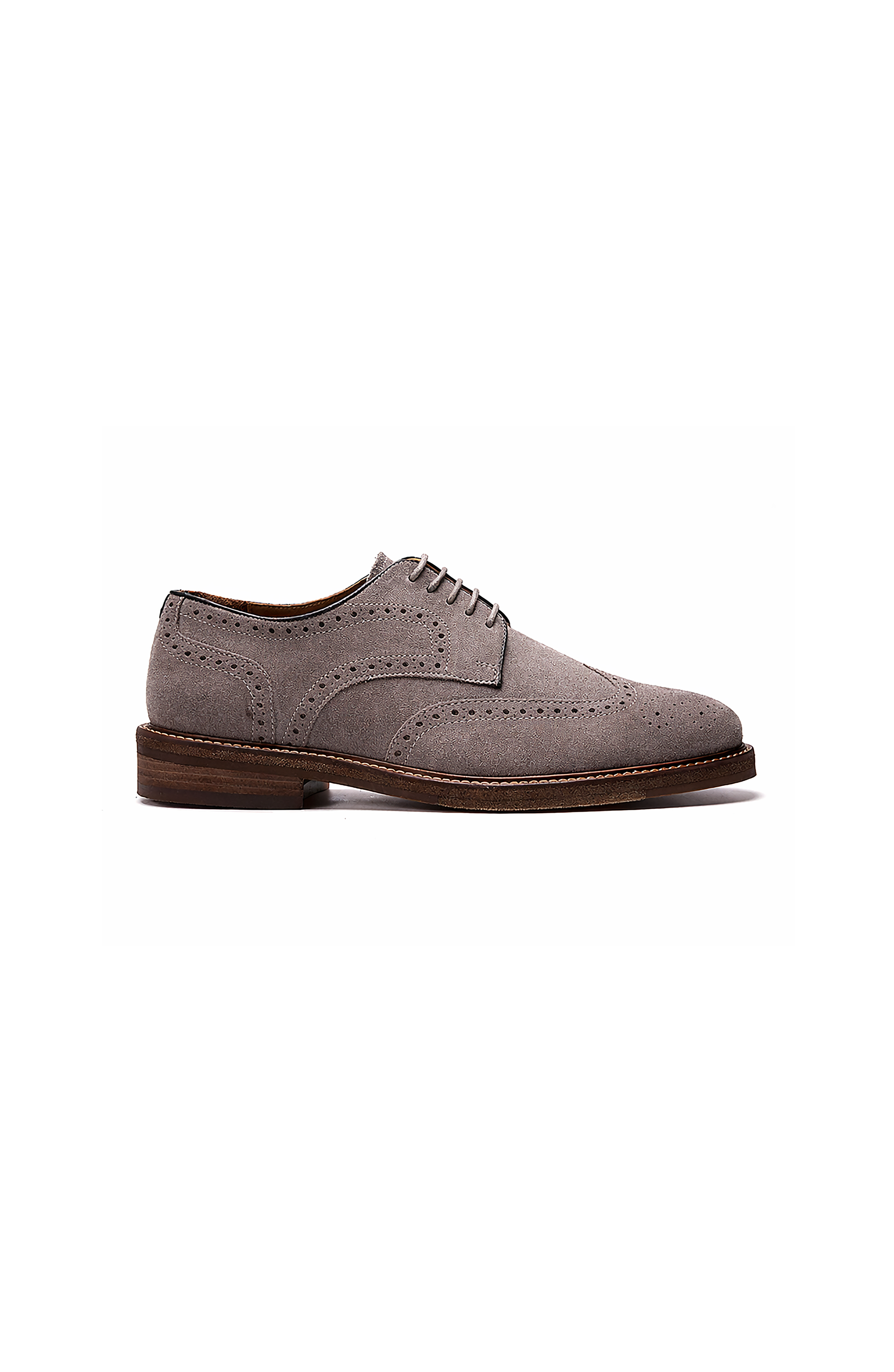 A. Veer Cambridge Wingtip Lace-up, Alternate, color, Taupe Suede
