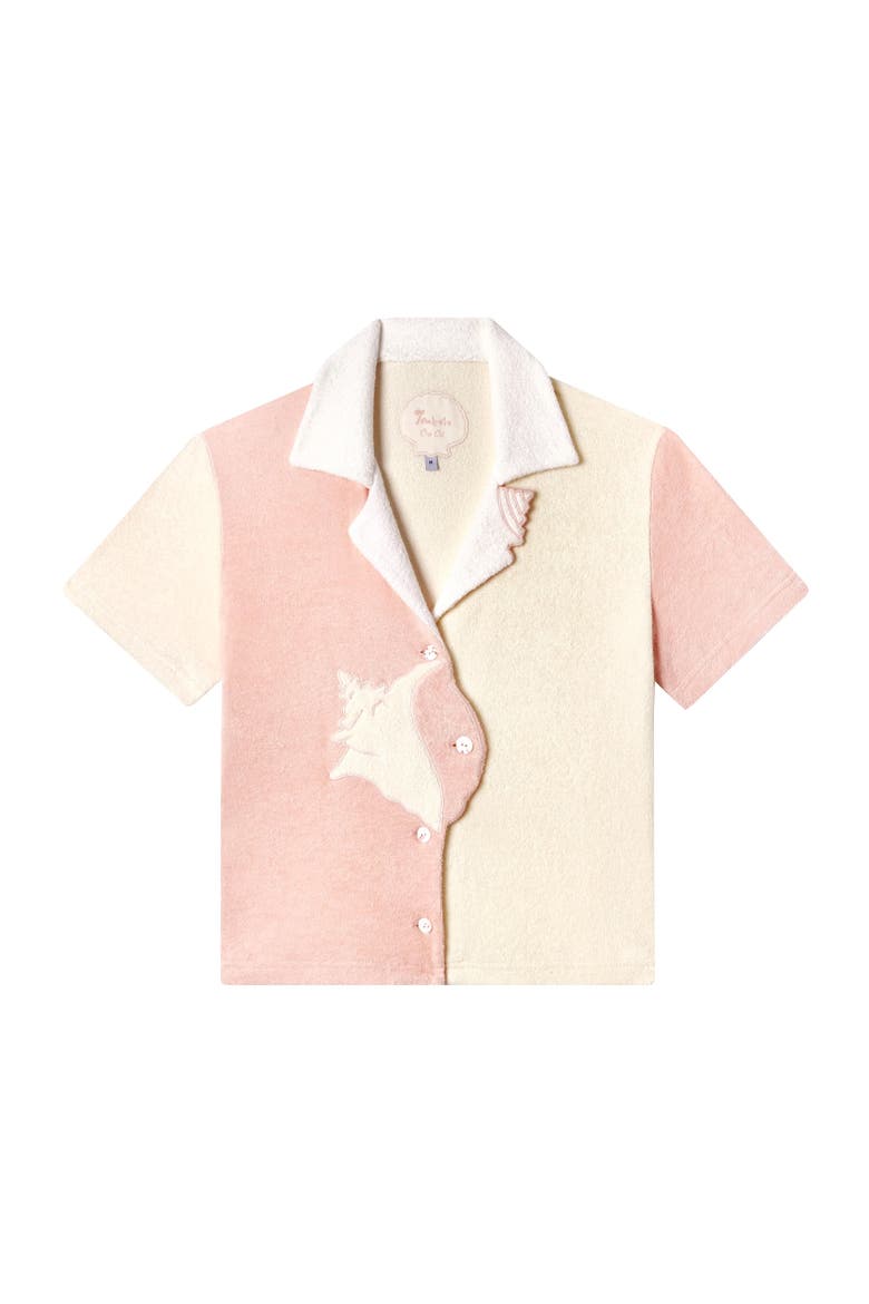 'Conched Out' Cabana ~ Crop Cut, Main, color, Cream/Pink