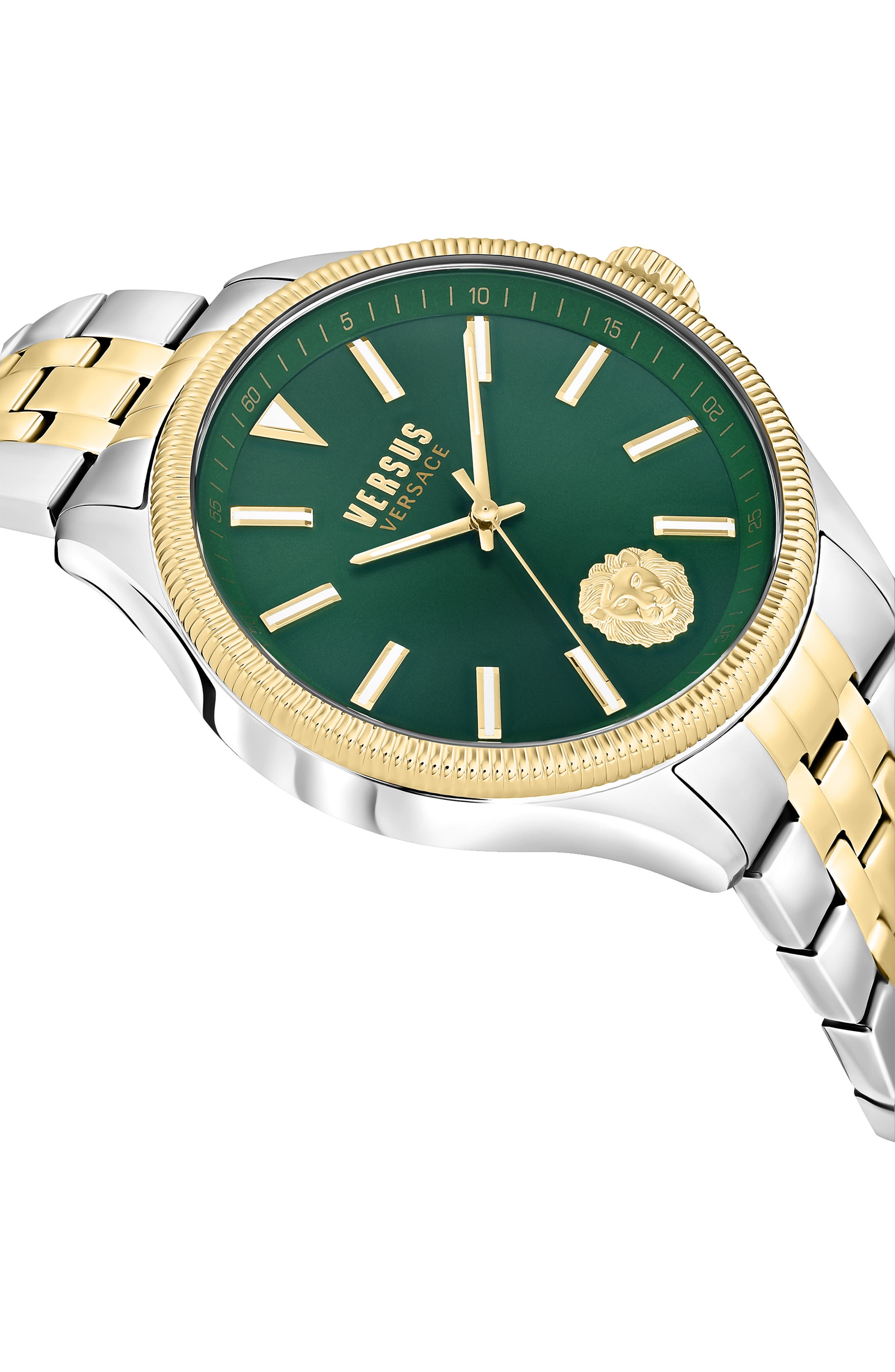 VERSUS Versace Colonne Two-Tone Bracelet Watch, 45mm (Men) | Nordstromrack