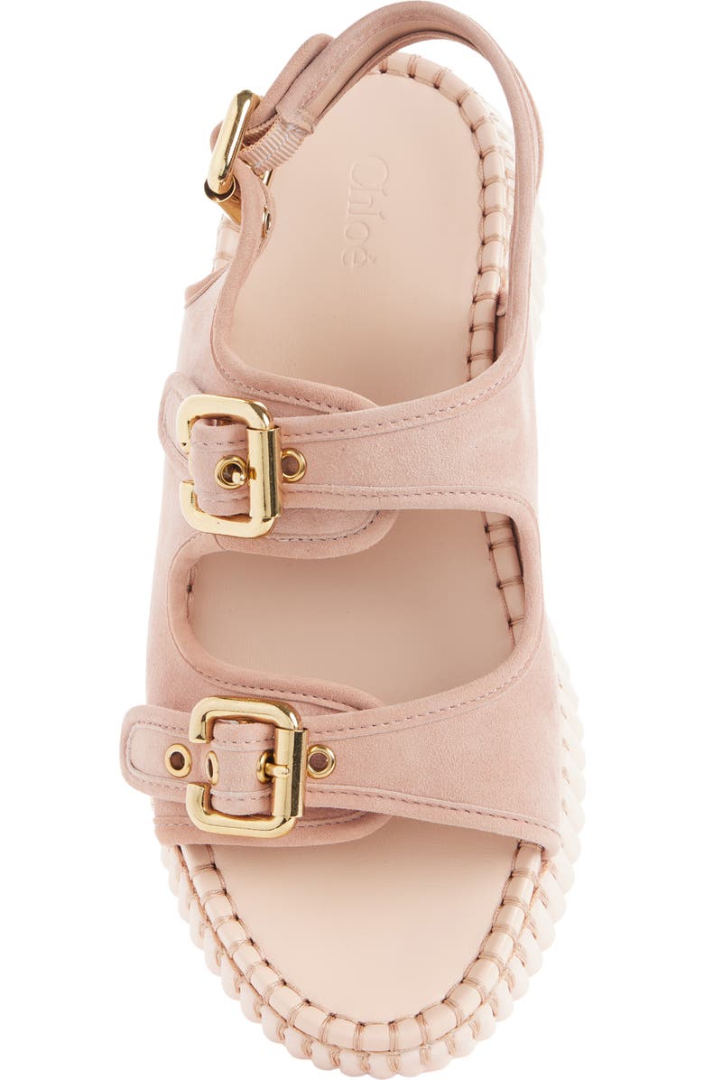 Chloé Nama Platform Sandal, Alternate, color, Maple Pink