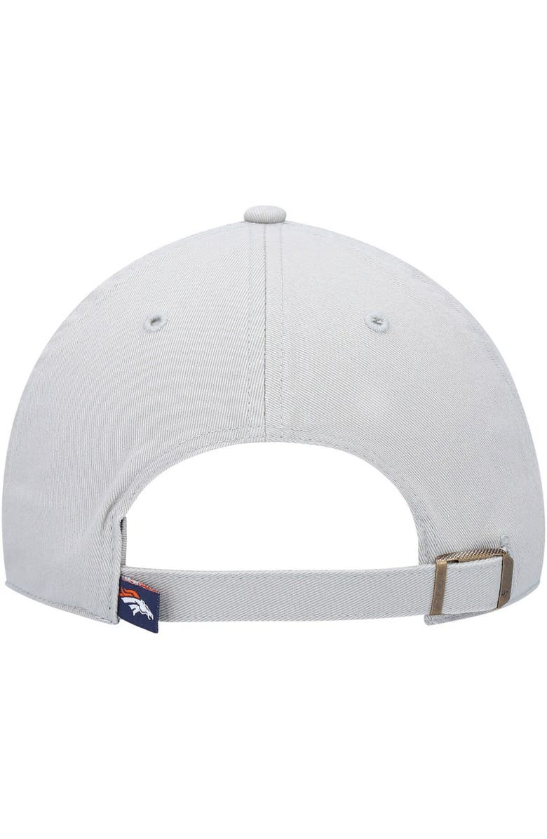 '47 Men's '47 Gray Denver Broncos Clean Up Adjustable Hat, Alternate, color, 