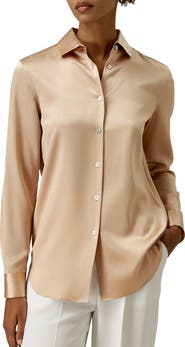 Lilysilk Spread Collar Silk Shirt