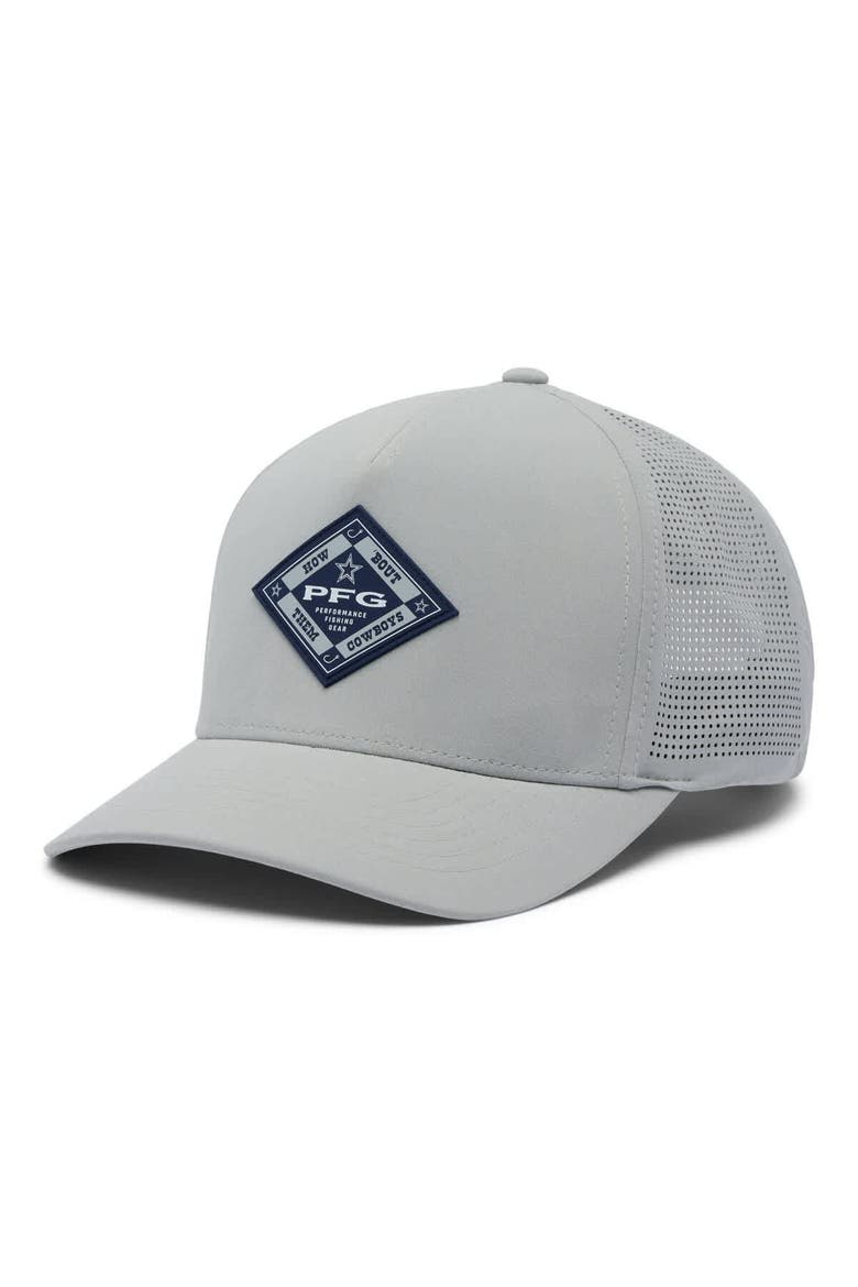 Men's Columbia  Gray Dallas Cowboys Elite 3D Stretch Snap Hat, Main, color, Gray