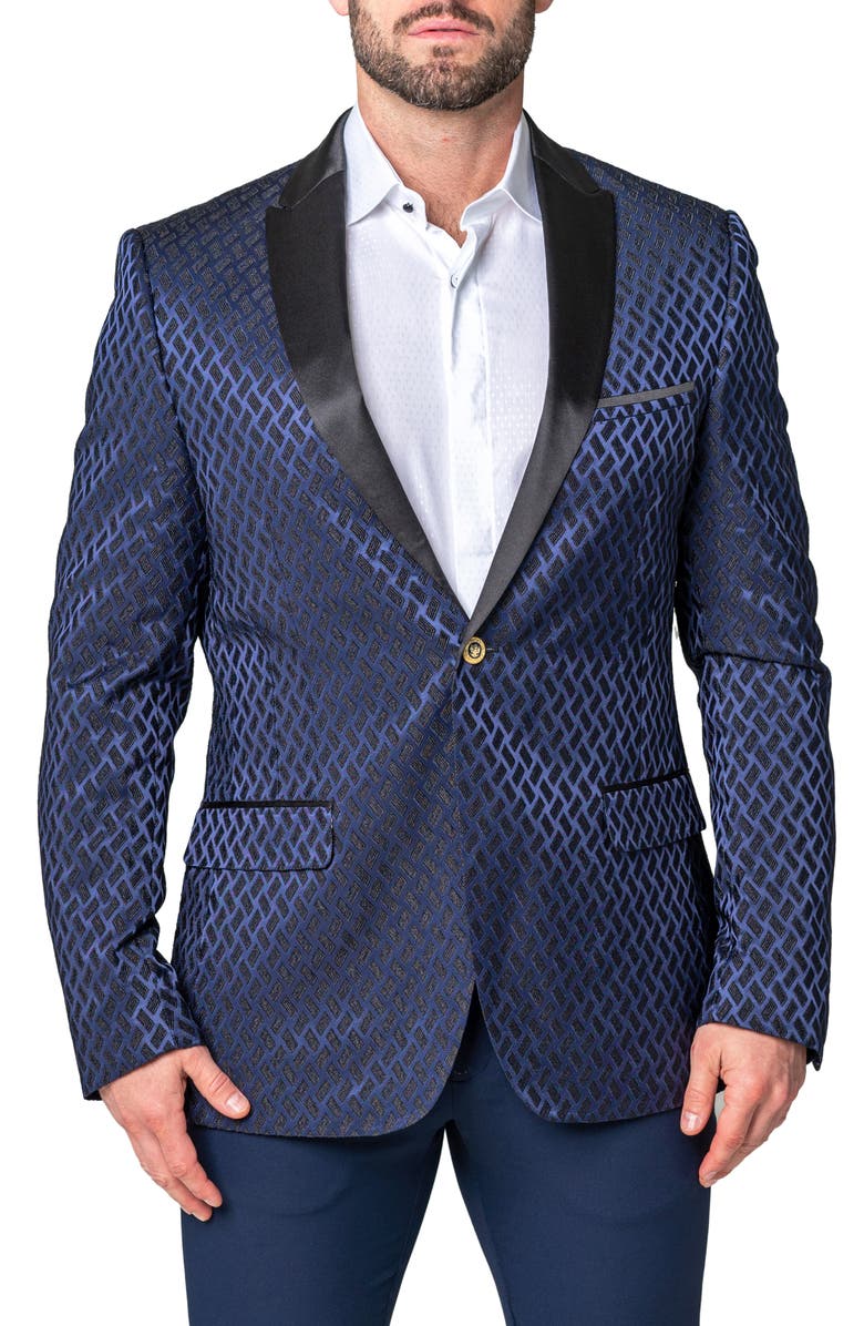 Maceoo Tesla Scotch Blue Sport Coat, Main, color, Blue