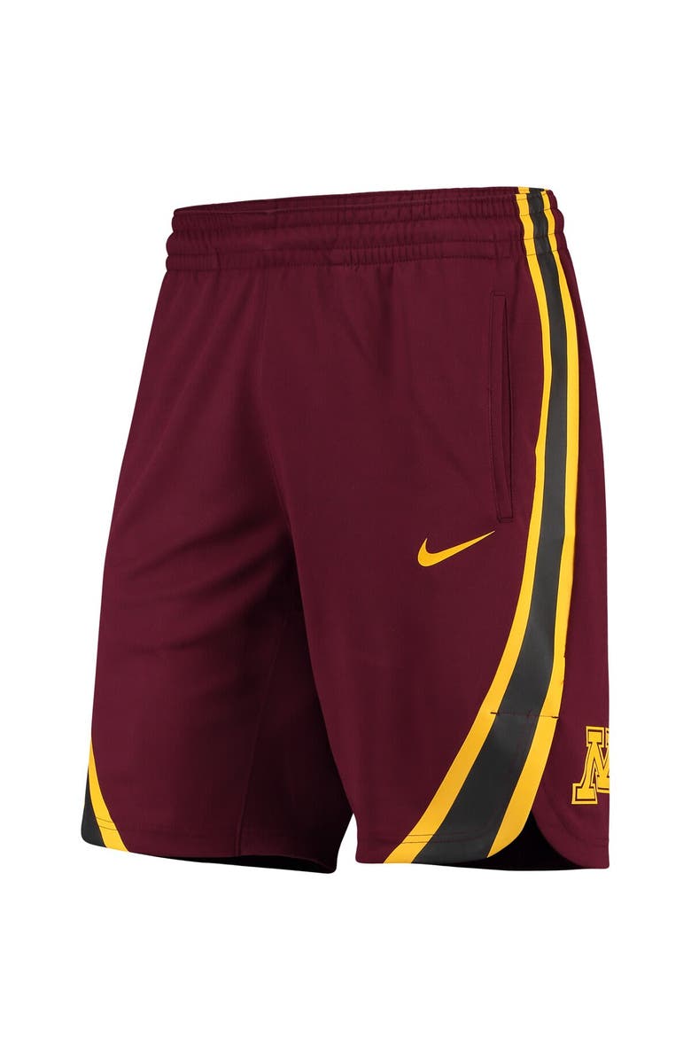 Nike Men's Nike Maroon Minnesota Golden Gophers Replica Basketball Shorts, Main, color, 