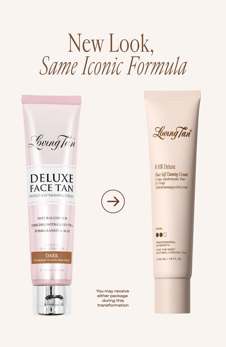 Loving Tan 8 HR Deluxe Face Self-Tanning Cream, Alternate, color, 