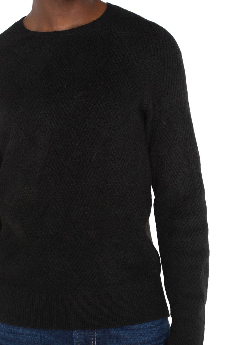 Liverpool Rib Textured Raglan Sweater, Alternate, color, 