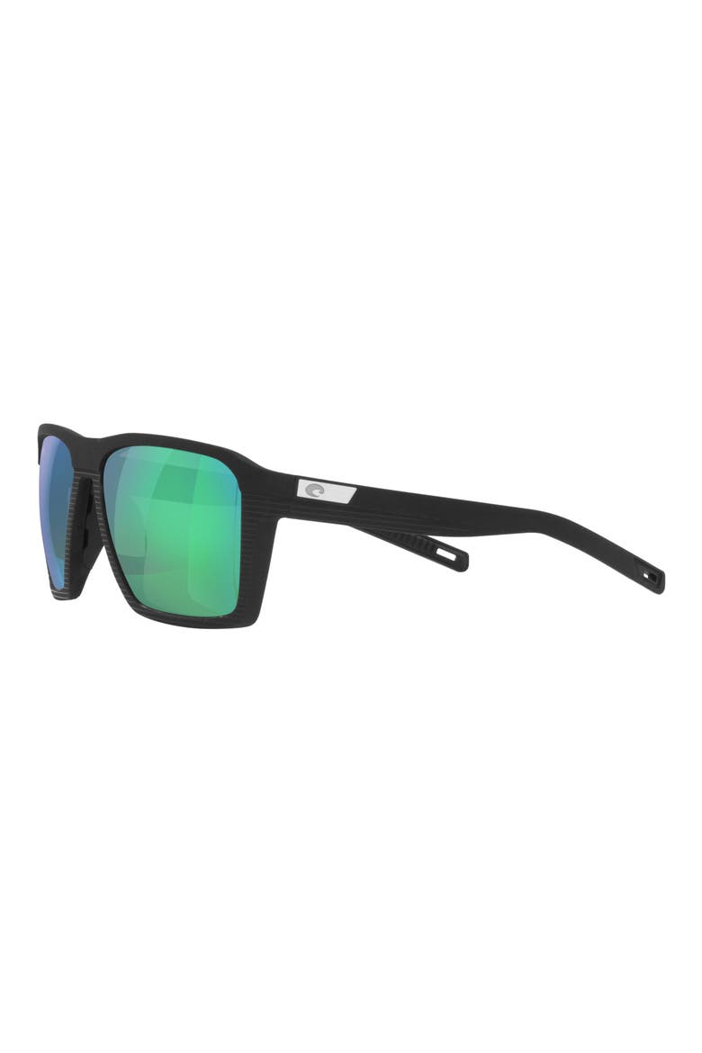 Antille 58mm Polarized Square Sunglasses, Alternate, color, BLACK