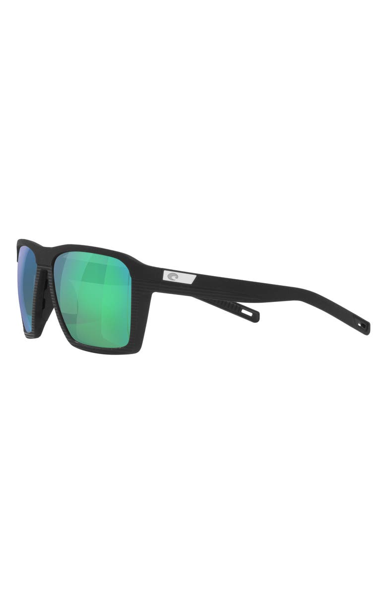 Costa Del Mar Antille 58mm Polarized Square Sunglasses, Alternate, color, Black