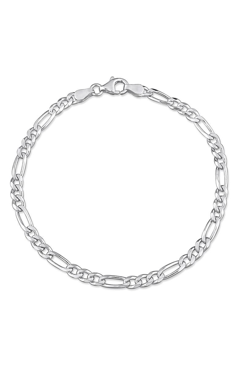 DELMAR Sterling Silver Figaro Chain Bracelet, Main, color, 
