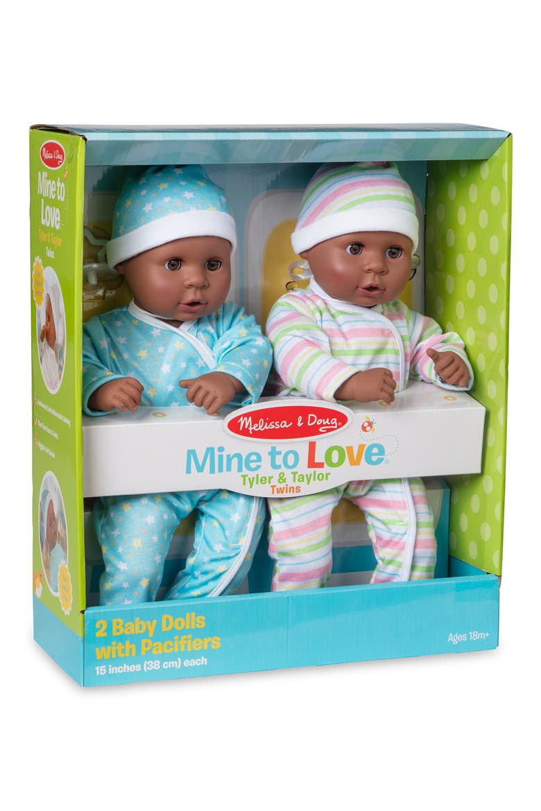 Mine to Love Twins Tyler & Taylor Baby Dolls, Alternate, color, MULTI