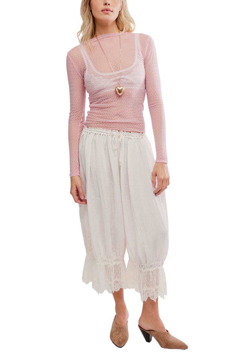 Minding My Business Sheer Top, Alternate, color, TICKLED PINK
