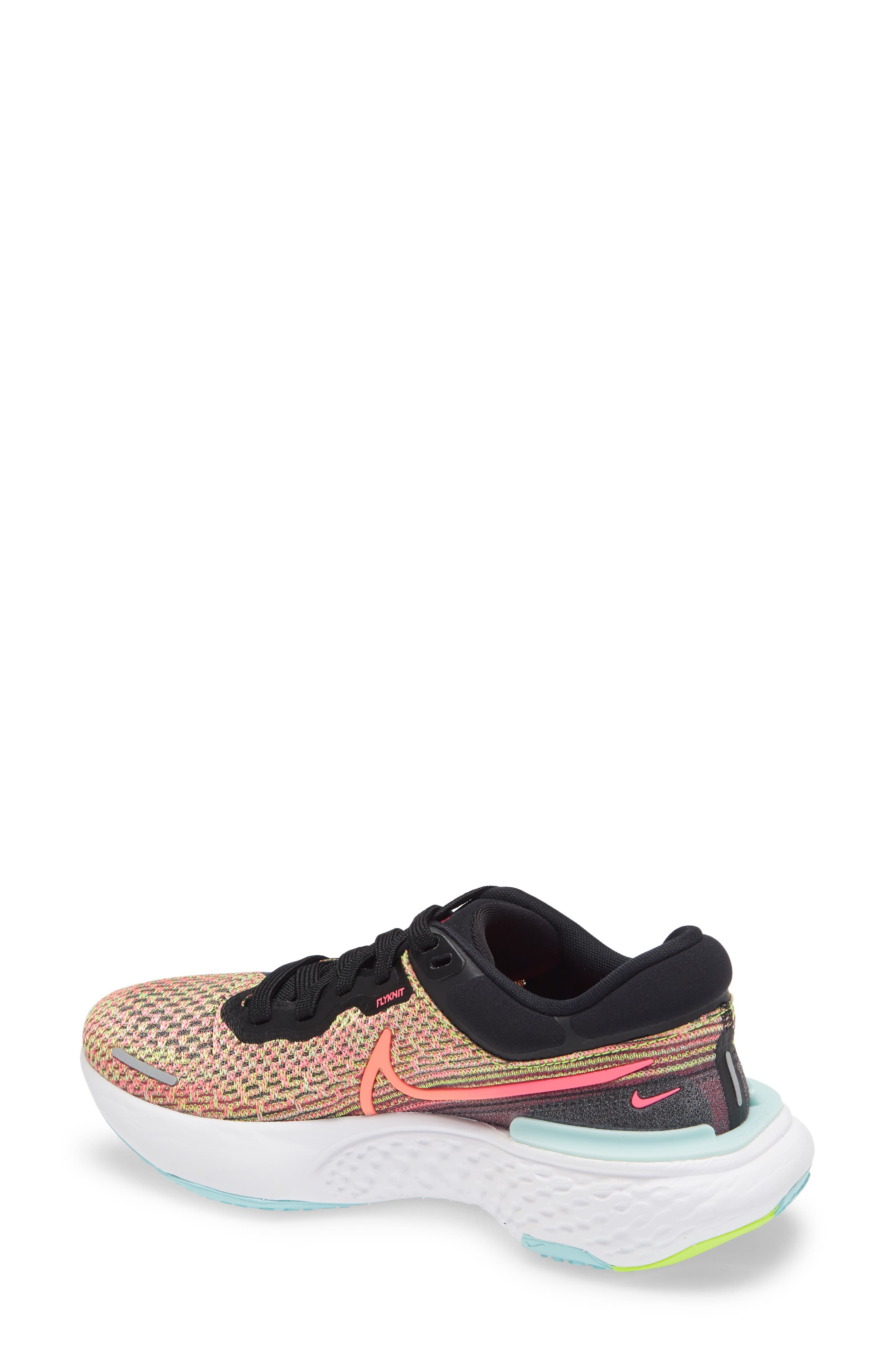 ZoomX Invincible Run Flyknit Running Shoe, Alternate, color, VOLT/ MANGO/ BLACK/ DEW