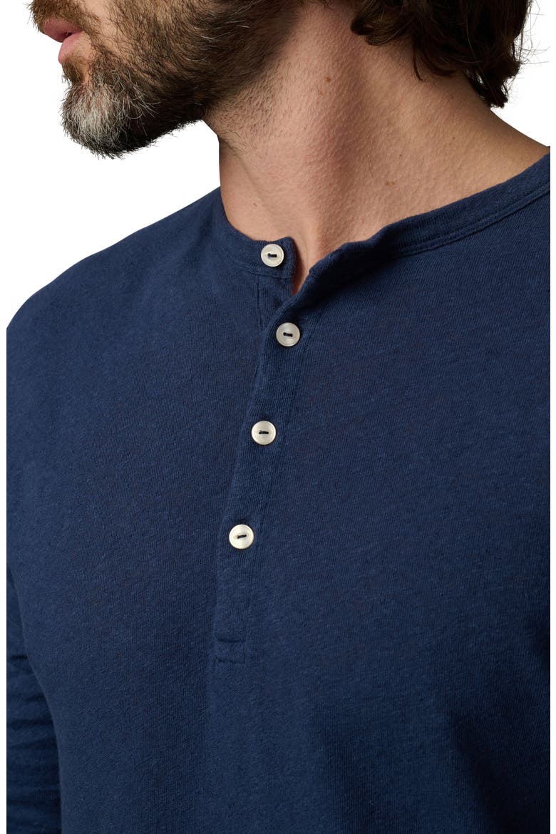Long Sleeve Henley, Alternate, color, DRESS BLUES