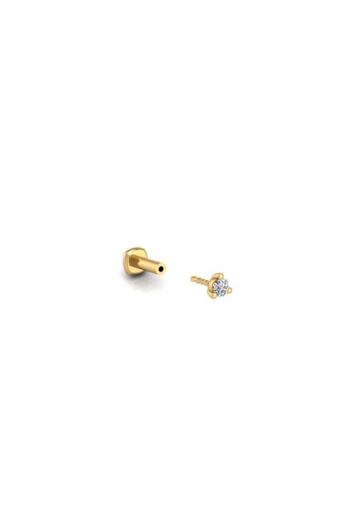 Seed2stone You're-a-stud Flat Back Stud In Gold