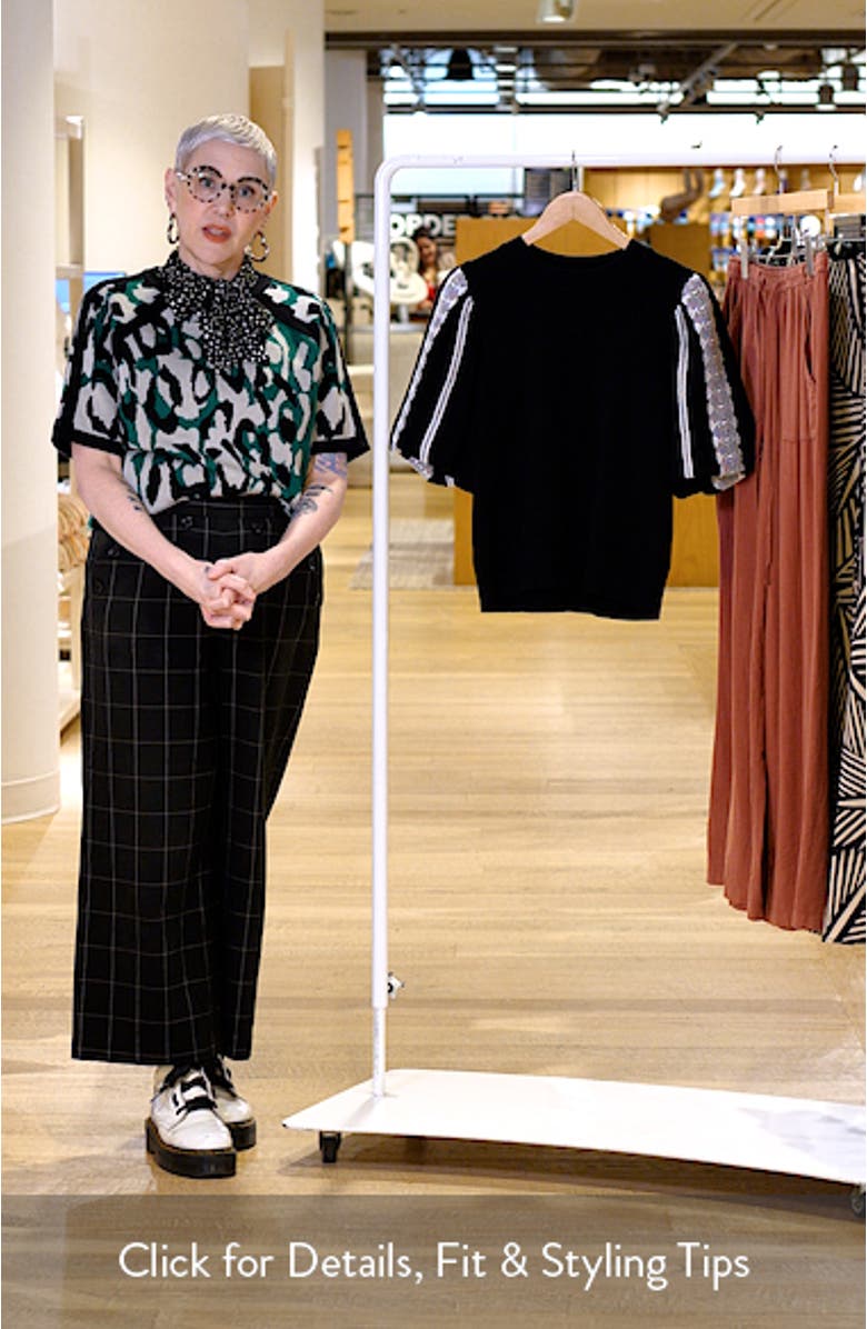 Lace Appliqué Sweater, sales video thumbnail