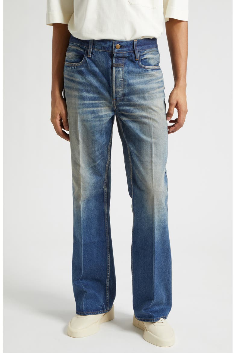70s Relaxed Bootcut Jeans, Main, color, MID INDIGO