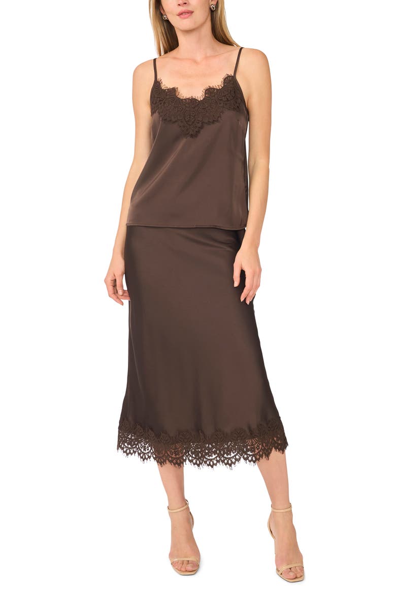 Lace Trim Camisole, Alternate, color, CALL ME CHOCOLATE