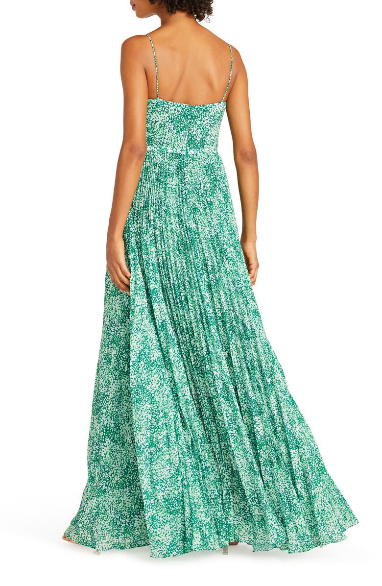 ML Monique Lhuillier Sylvia Pleated Chiffon Gown, Alternate, color, 