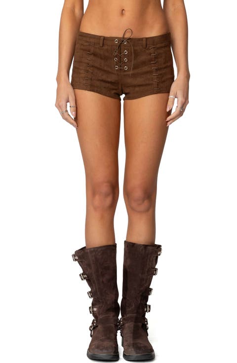 Sloane Faux Suede Micro Shorts