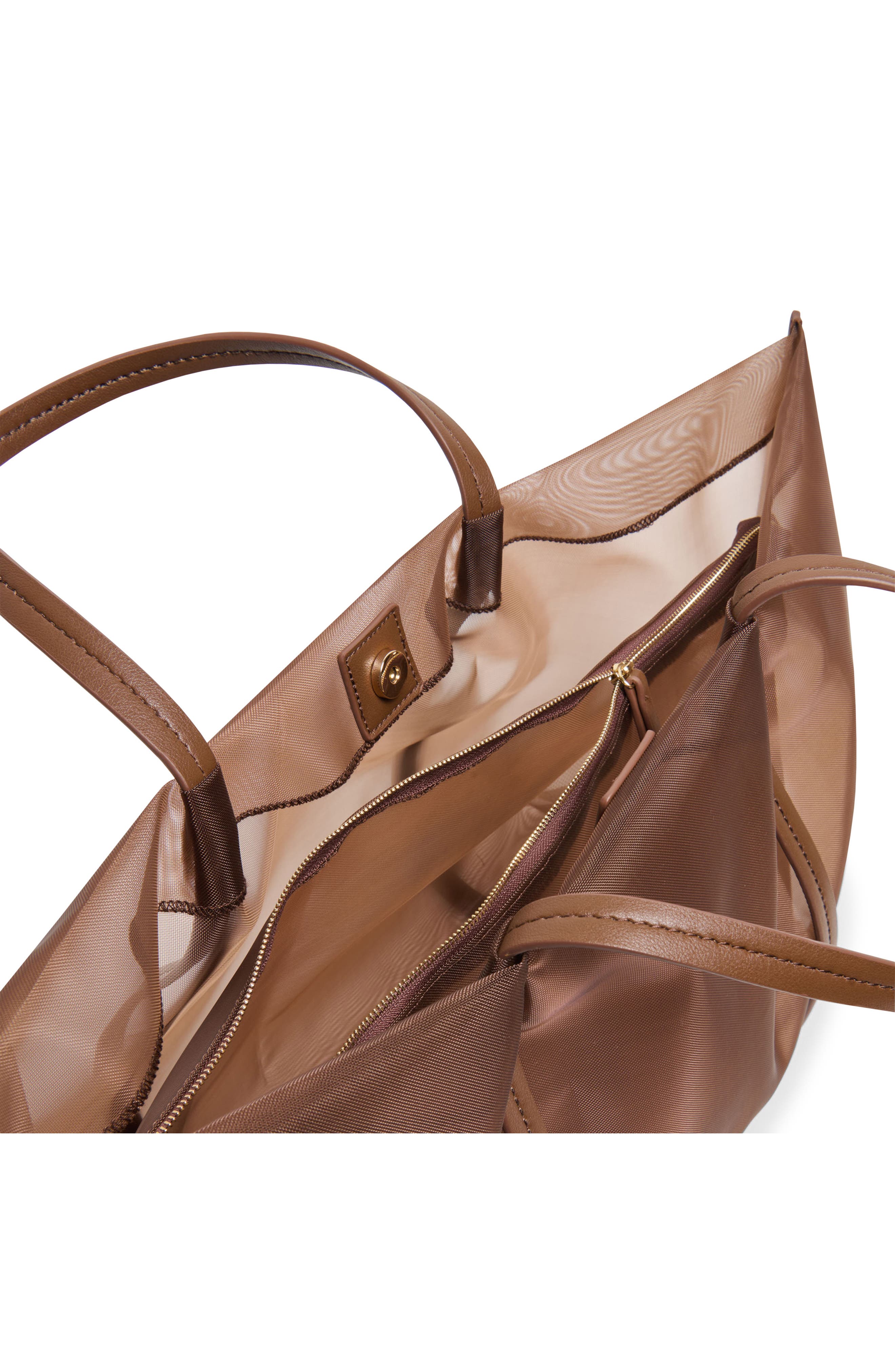 Dolce Vita Aislin Mesh Tote Bag, Alternate, color, Chocolate