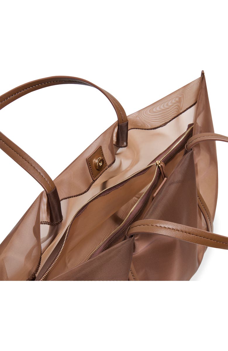 Dolce Vita Aislin Mesh Tote Bag, Alternate, color, Chocolate