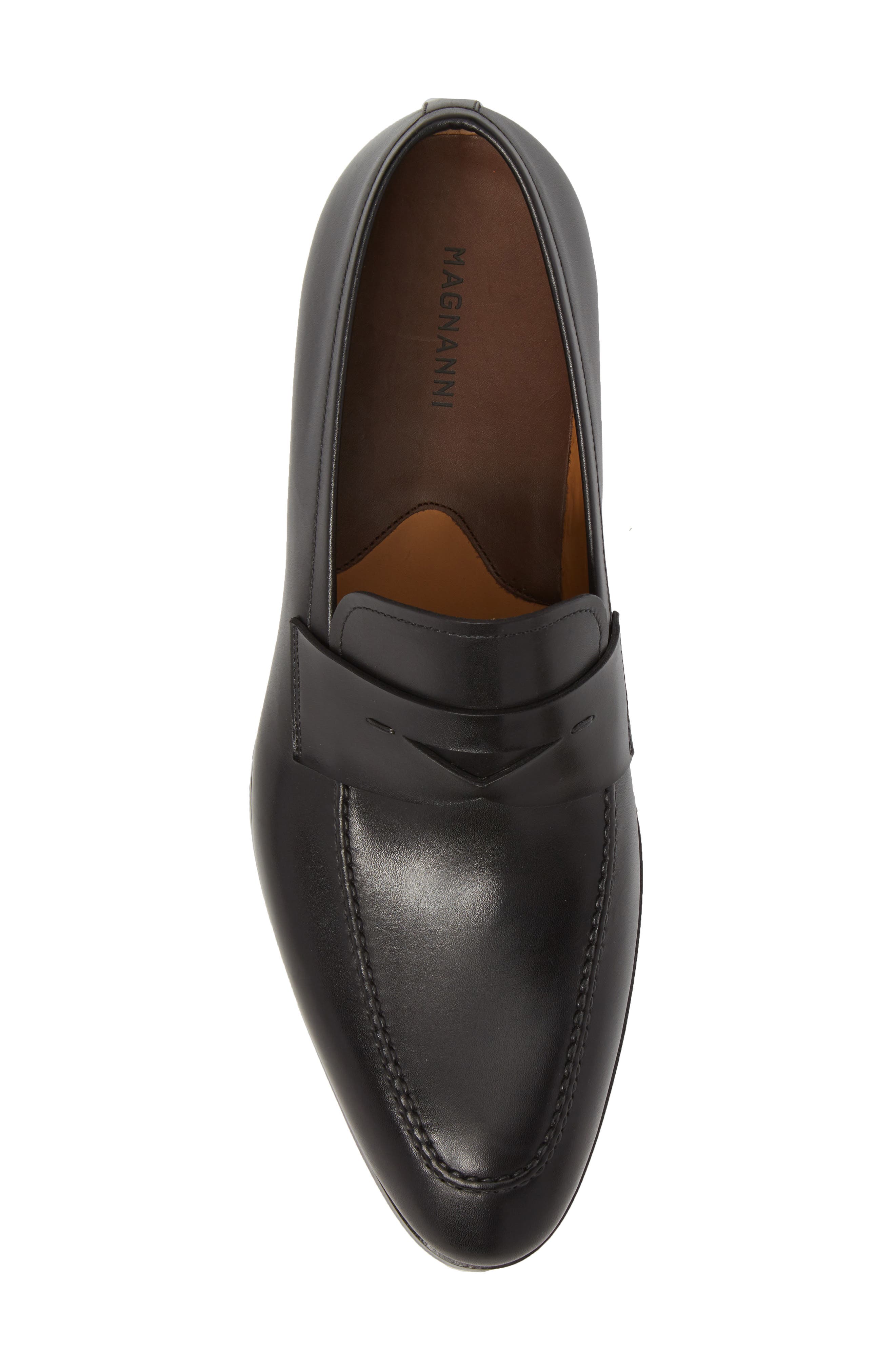 Magnanni Rolly Apron Toe Penny Loafer, Alternate, color, 