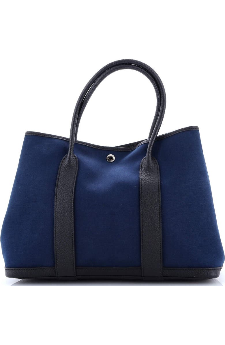 Pre-Owned Hermes Garden Party Tote Toile and Leather 36, Alternate, color,