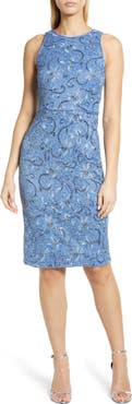 Vince Camuto Sleeveless Sequin Body-Con Dress