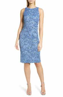 Vince Camuto Sleeveless Sequin Body-Con Dress