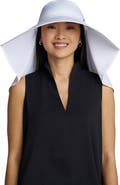 Coolibar Women's Anastasia Elegant Full Coverage Hat, UPF 50+ Sun Protection