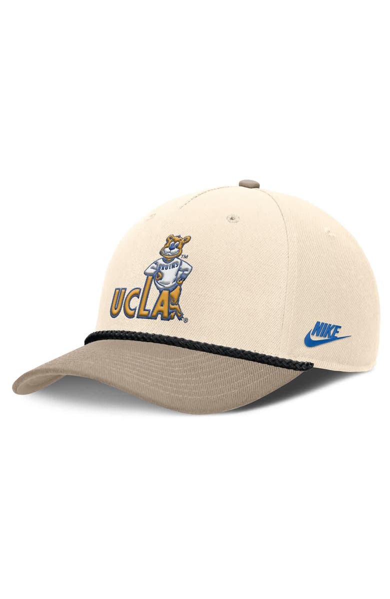 Nike Men's Nike Natural UCLA Bruins Rise Legacy Throwback Logo Adjustable Hat, Main, color, 