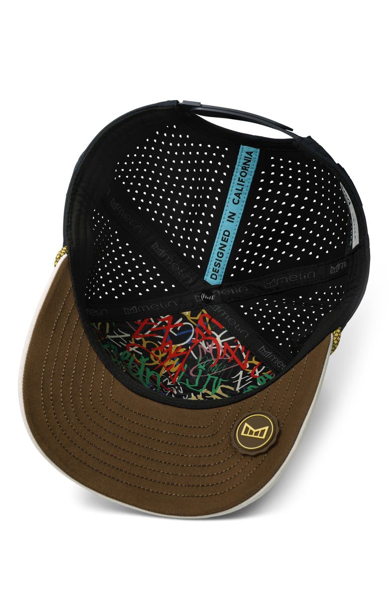 Melin Odysea Rope Hydro Performance Snapback Hat, Alternate, color, Yellow Jacket
