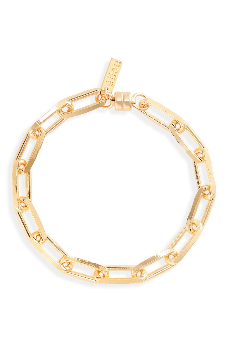 Giotto Chain Bracelet, Main, color, GOLD