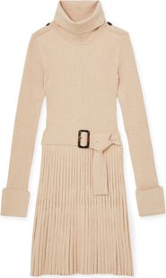 Reiss Vinnie Belted Long Sleeve Sweater Dress