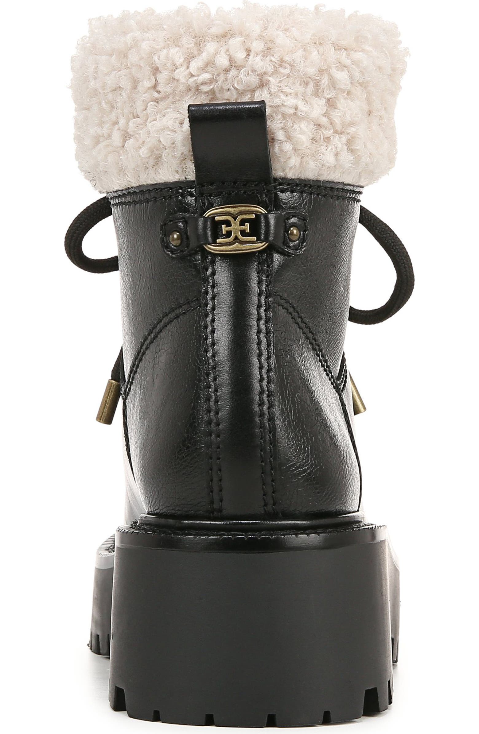 Sam Edelman Elara Faux Shearling Lined Lug Sole Boot (Women ...