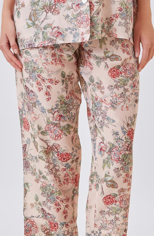 Papinelle Layla Cotton & Silk Crop Pajamas In Brown