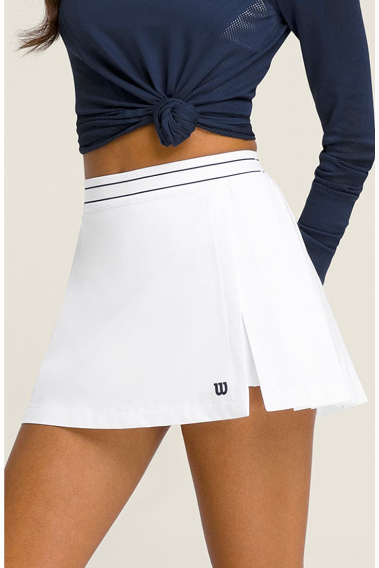 Cross Court Tennis Skirt, Alternate, color, BRIGHT WHITE