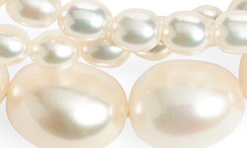 POPPY FINCH POPPY FINCH BAROQUE KESHI PEARL LAYERED NECKLACE