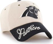 '47 Women's '47 Natural/Black Carolina Panthers Rope Script Clean Up Adjustable Hat