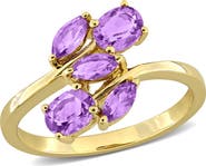 DELMAR Amethyst Five-Stone Bypass Ring