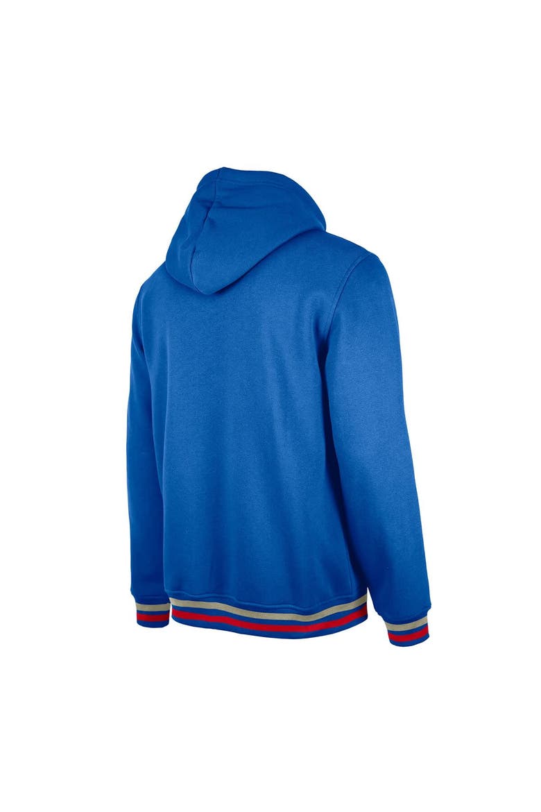 Men's New Era Royal Philadelphia 76ers Throwback Vintage Pullover Hoodie, Alternate, color, Royal