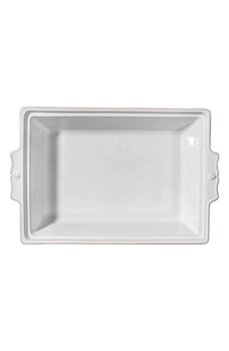 Juliska Berry
Thread 13-Inch Rectangular Ceramic Baking Dish with Lid, Alternate, color, Whitewash
